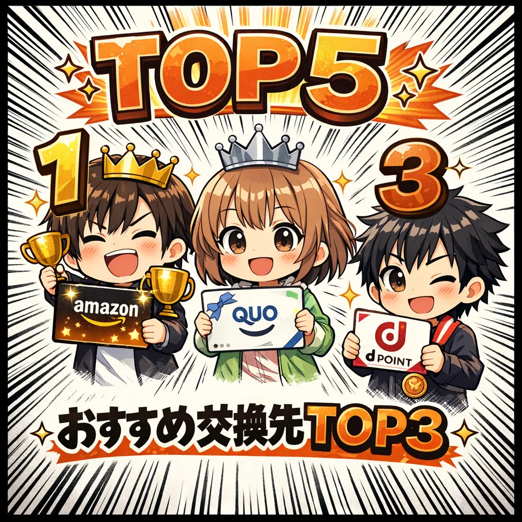 PeXポイント交換先おすすめランキングTOP5 - PeXポイント 交換先 おすすめ
