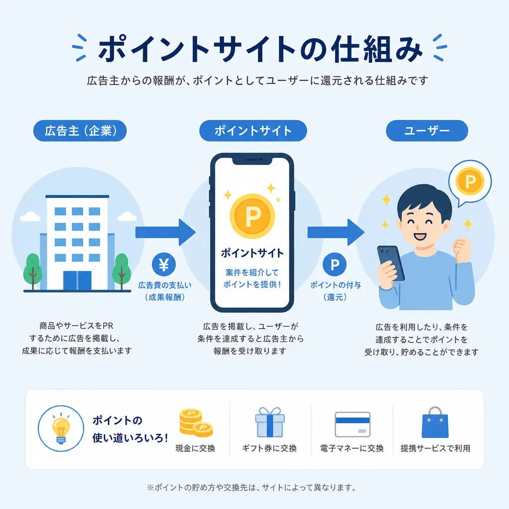 ポイ活サイトの基本的な仕組み - ポイ活サイト おすすめ