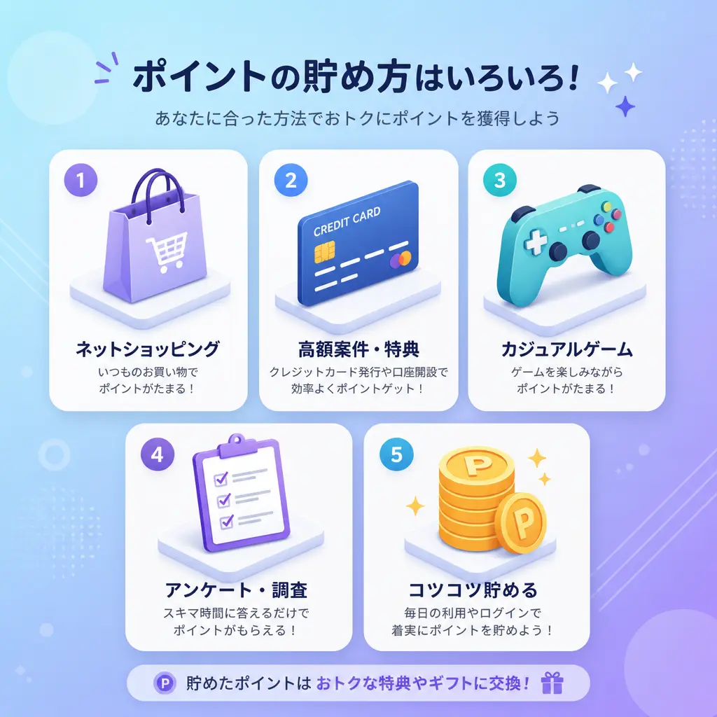 目的別のおすすめポイ活サイト - ポイ活サイト おすすめ